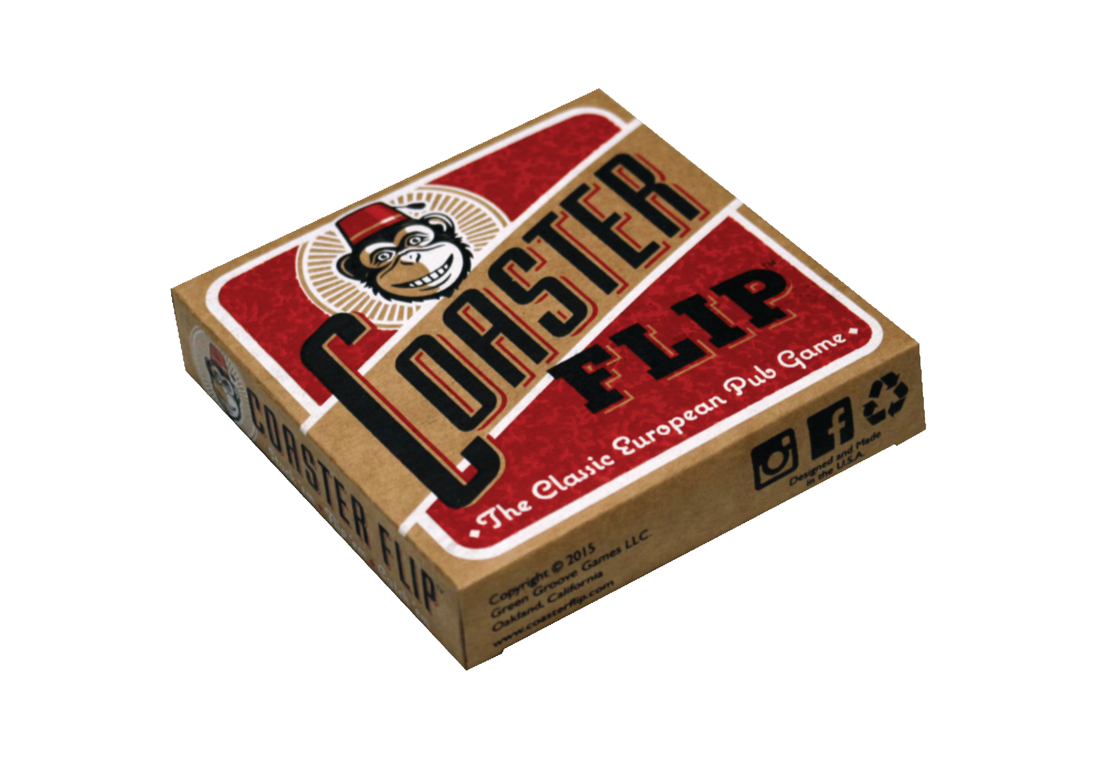 Strategisch bordspel met kleurrijke doos